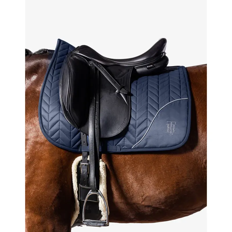 Tommy Hilfiger Rhinestone Dressage Saddlepad - Desert Sky-1